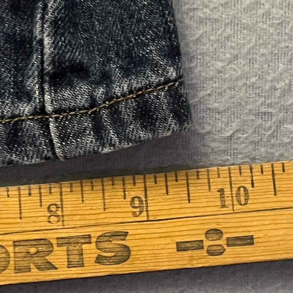 VTG Levi's 527 Low Boot Cut Jeans Mens 31x30 Y2K Dark Wash Mint 30x29
